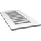 Ekena Millwork Arch Top Surface Mount PVC Gable Vent: Non-Functional, w/ 3-1/2"W x 1"P Standard Frame, 16"W x 30"H GVPAR16X3001SN - alternate 2